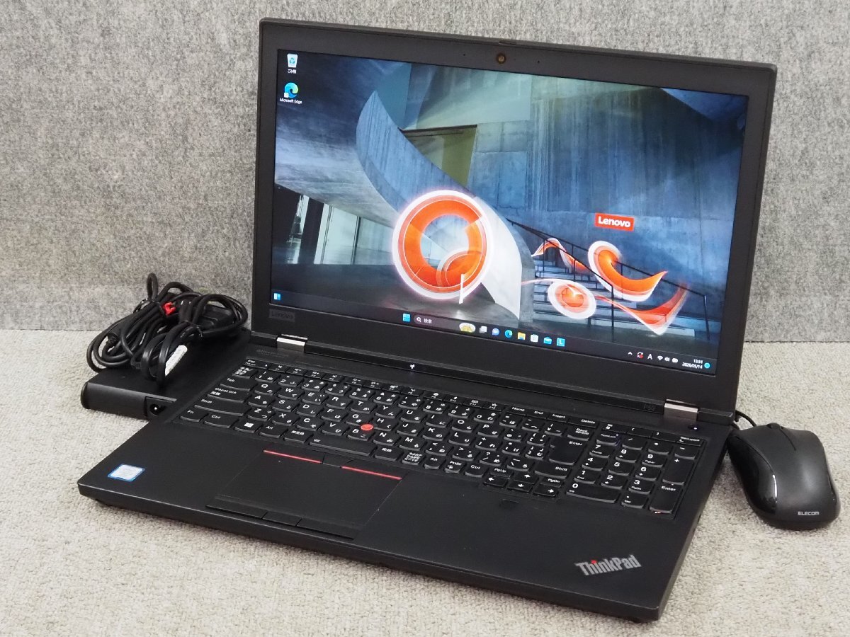 [083] ☆ Win11認証済 ☆ Lenovo ThinkPad P53　Core i7-9850H 2.60GHz/16GB/SSD 512GB/Quadro T2000 ☆ 15.6ワイド 1920x1080表示 ☆