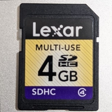 4GB Lexar SDカード SDHCカード 動作確認済み