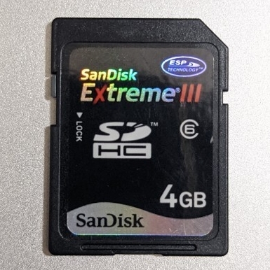 4GB SanDisk SDHCカード Extreme Class6 動作確認済み SDカード