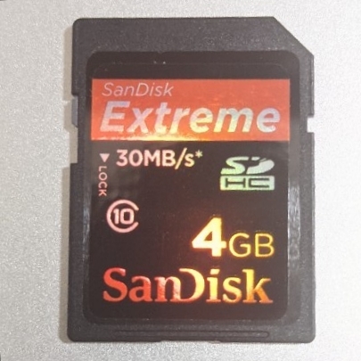 4GB SanDisk Extreme SDHCカード SDカード 動作確認済み