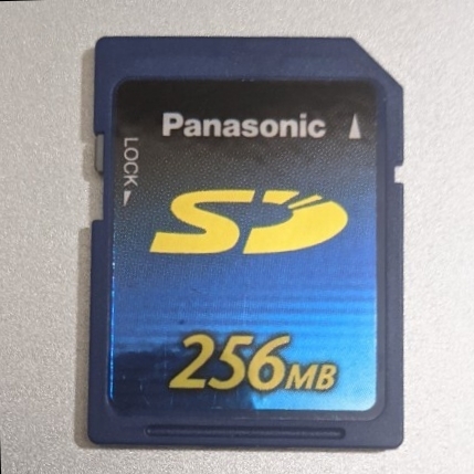 256MB Panasonic SDカード パナソニック 動作確認済み