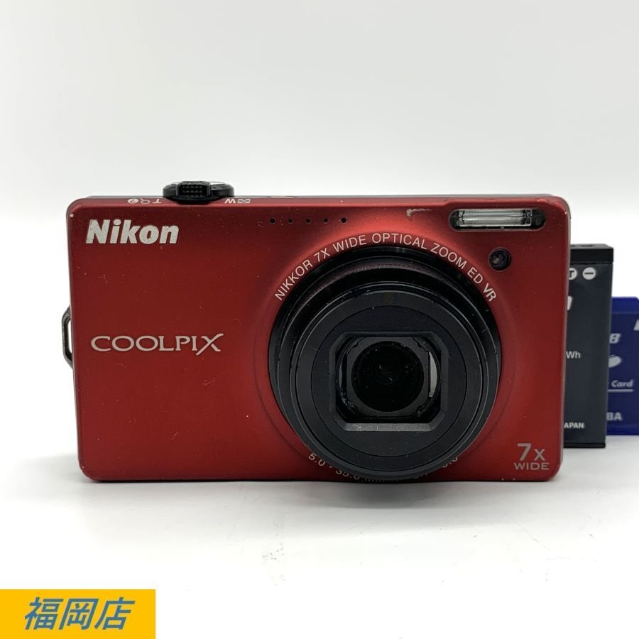 Nikon COOLPIX S6000 ニコン コンパクトデジタルカメラ クールピクス 撮影OK バッテリー/SDカード付き ※充電器なし●現状品【福岡】