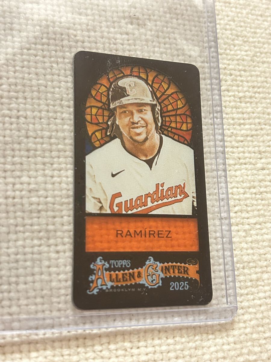 Jose Ramrez Topps Allen MLB トップス　ホセ　ラミレス　ステンドグラス　stained glass 25シリ