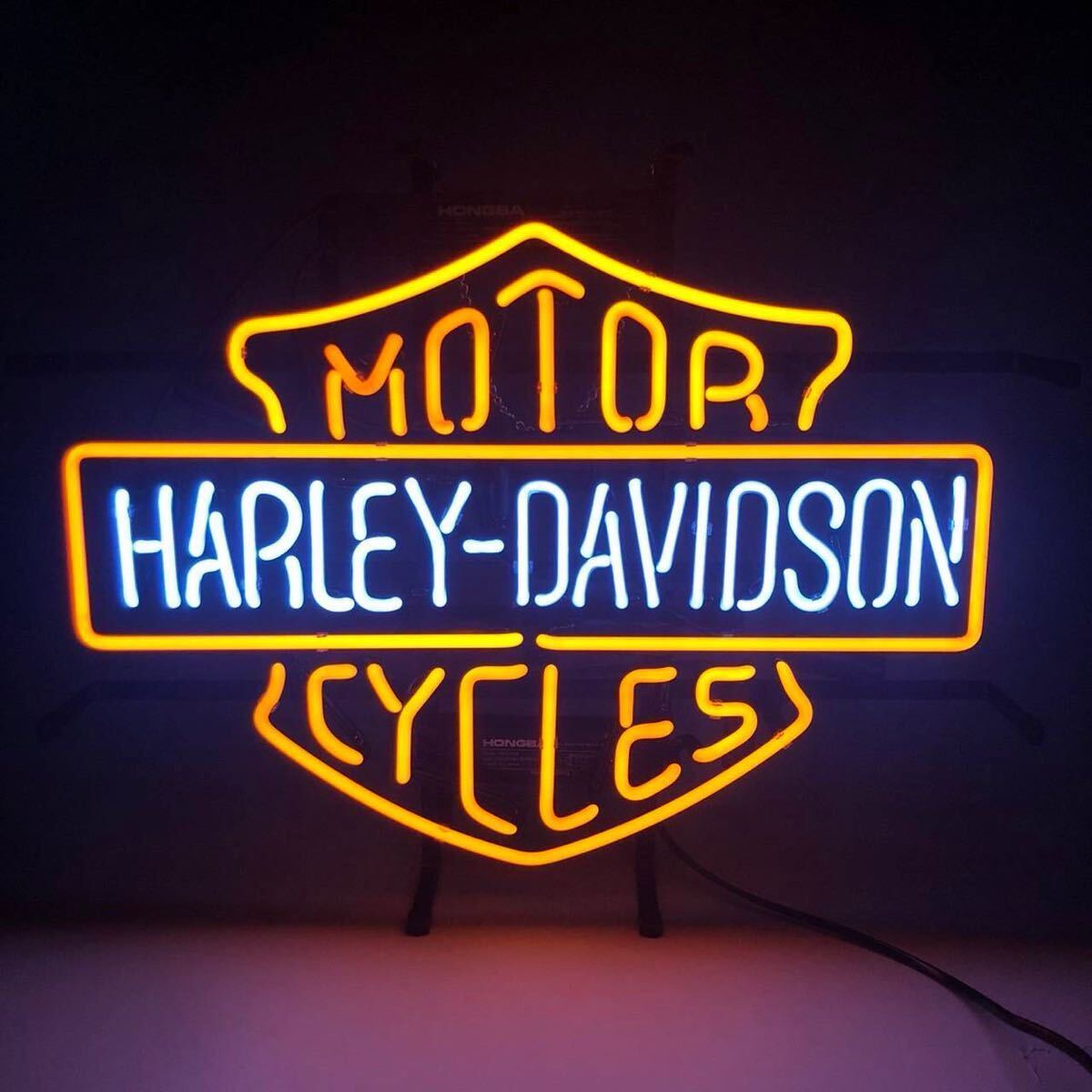 『本物ネオン管』★ハーレーダビットソン★ネオン看板Harley-Davidson アメリカン雑貨 ガレージ アメ車 世田谷ベース