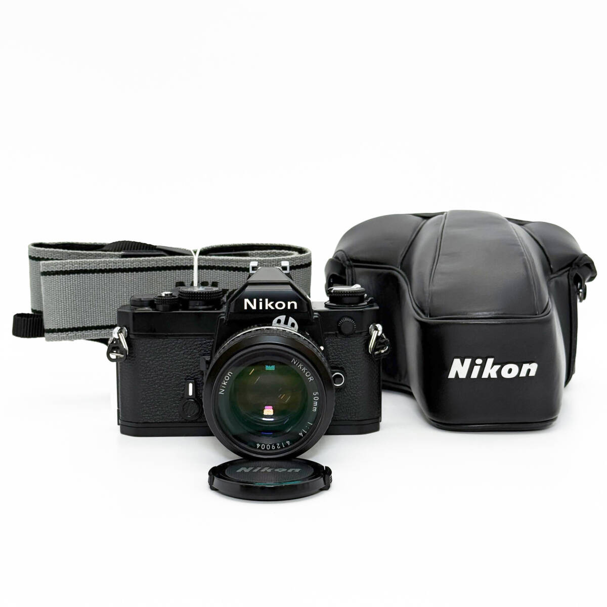 仙】◆シャッターOK 外観美品◆ ニコン Nikon FM ボディ ブラック 本体 / レンズ NIKKOR 50mm F1.4 フィルムカメラ 一眼レフ