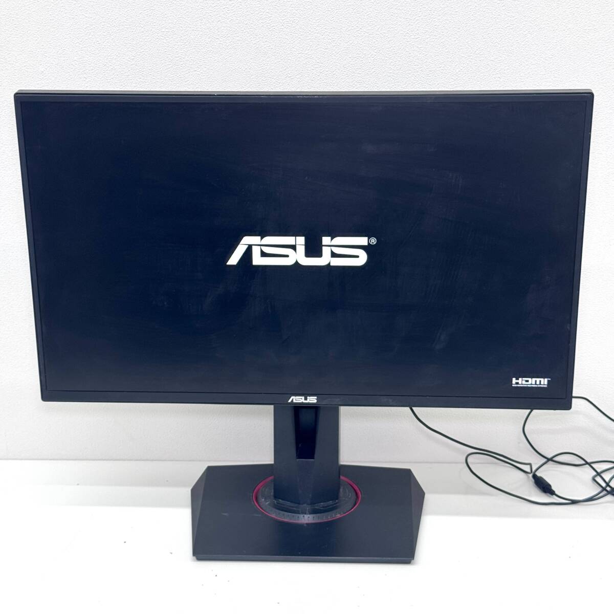 ◆ 通電確認済み 中古 ◆ ASUS エイスース ゲーミングモニター VG258 / 24.5インチ 2018年製 液晶 ディスプレイ PC周辺機器 家電 【6498】
