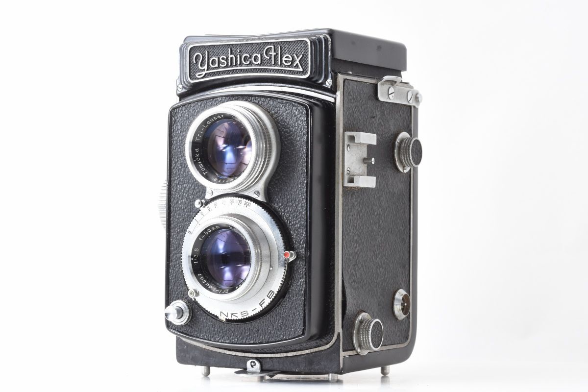 ★実用品★ ヤシカフレックス Yashicaflex B型 初期型 Tomioka Tri-Lausar 80mm F3.5 NKS-FB トリローザー #X34#15161