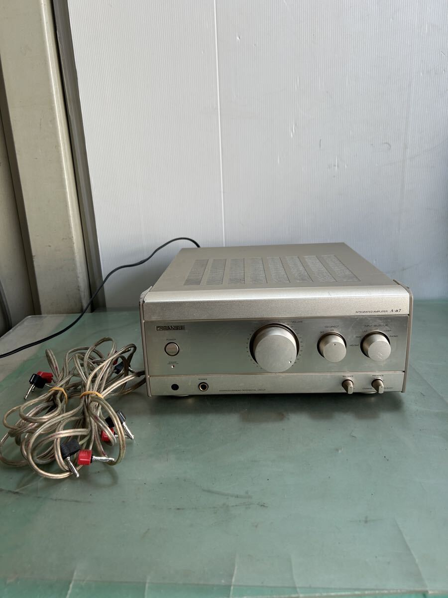 SANSUI 山水 サンスイ A-a7 プリメインアンプ 通電確認済みその他動作未確認現状ジャンク