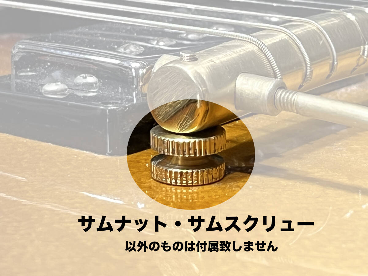 ES-295用 サムナット＆サムスクリューセット 2組｜バーブリッジ高さ調整用 再現製作品 真鍮製 03