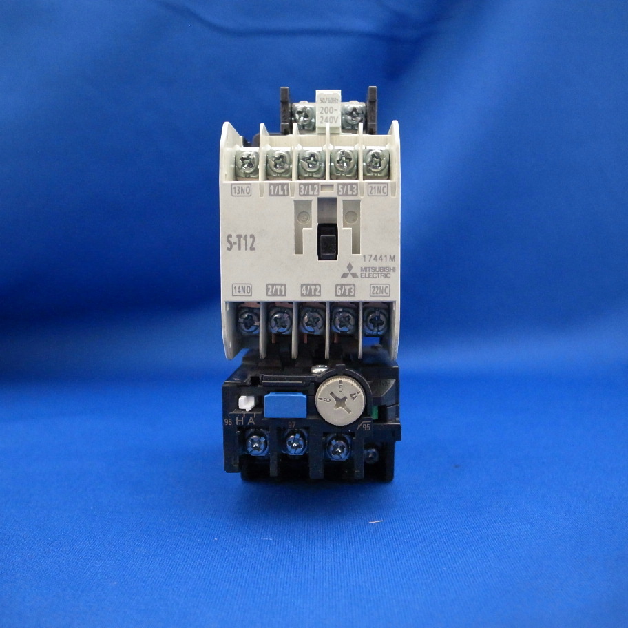 三菱電機 電磁開閉器 MSO-T12 コイルAC200V 2.1A 中古品