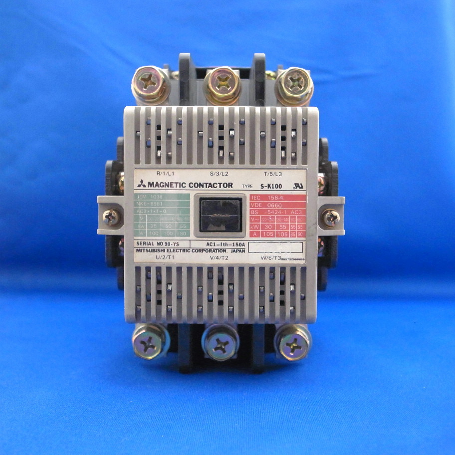 三菱電機 電磁接触器 S-K100 コイルAC200V 中古品