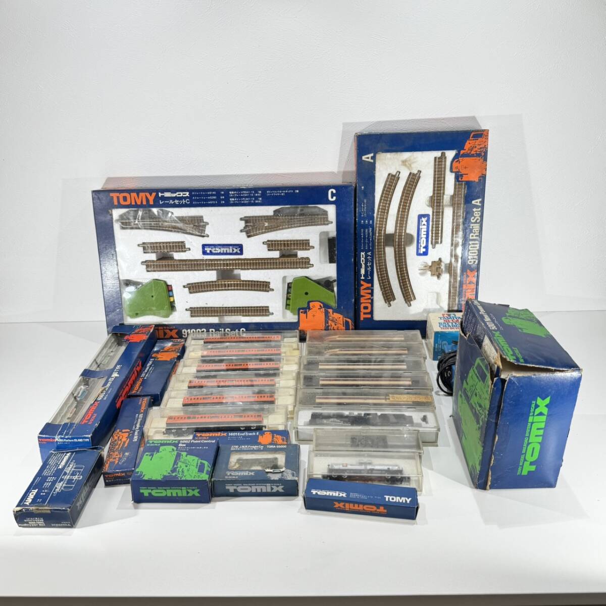 【１円～】KATO TOMIX Nゲージ 大量まとめ 車両・レールセット・アクセサリー 鉄道模型 ジャンク D020