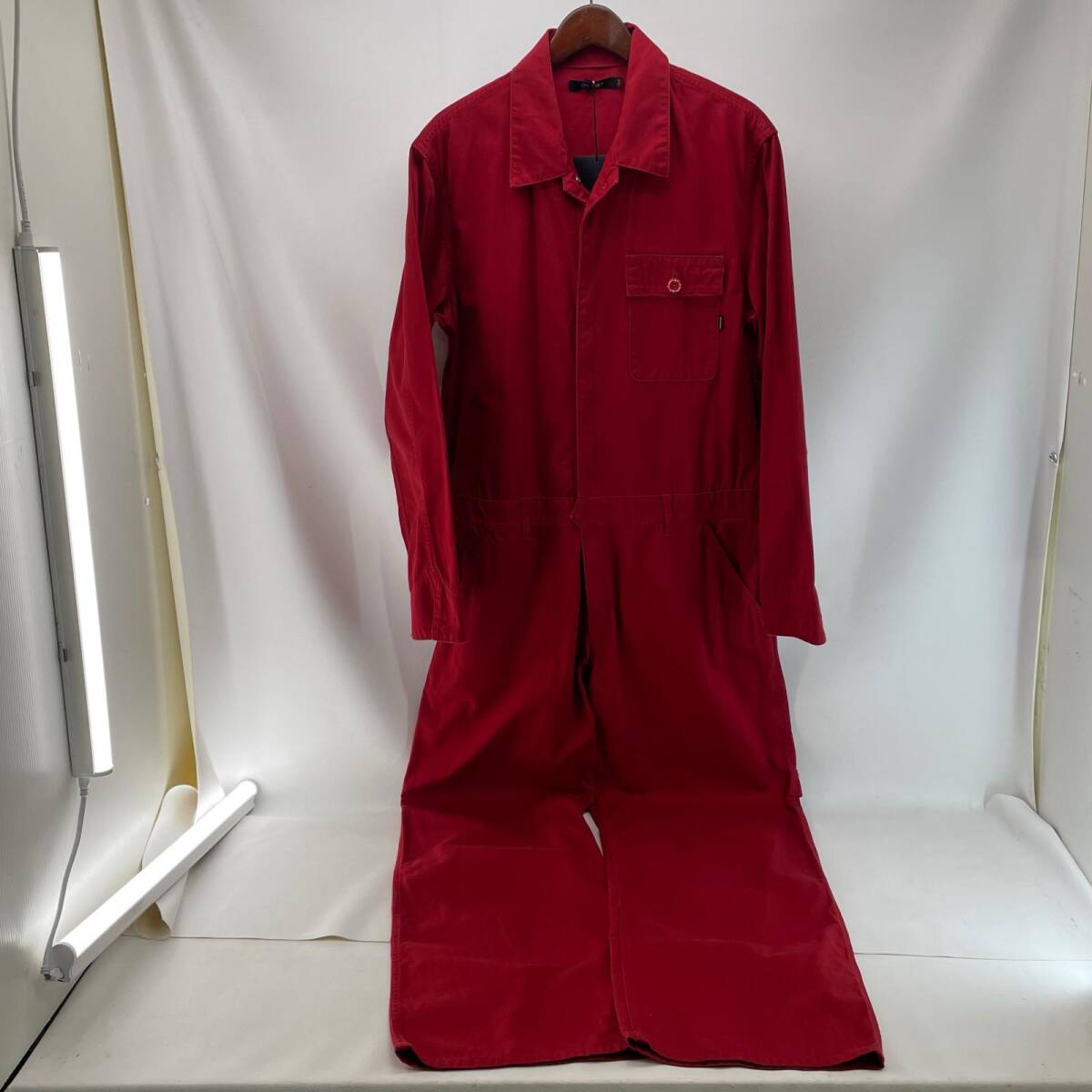 ボトムス パンツ オールインワン CUNE キューン メンズ レッド size 3 程度A フロント腰擦れ LG10FN70 つなぎ ◆2009