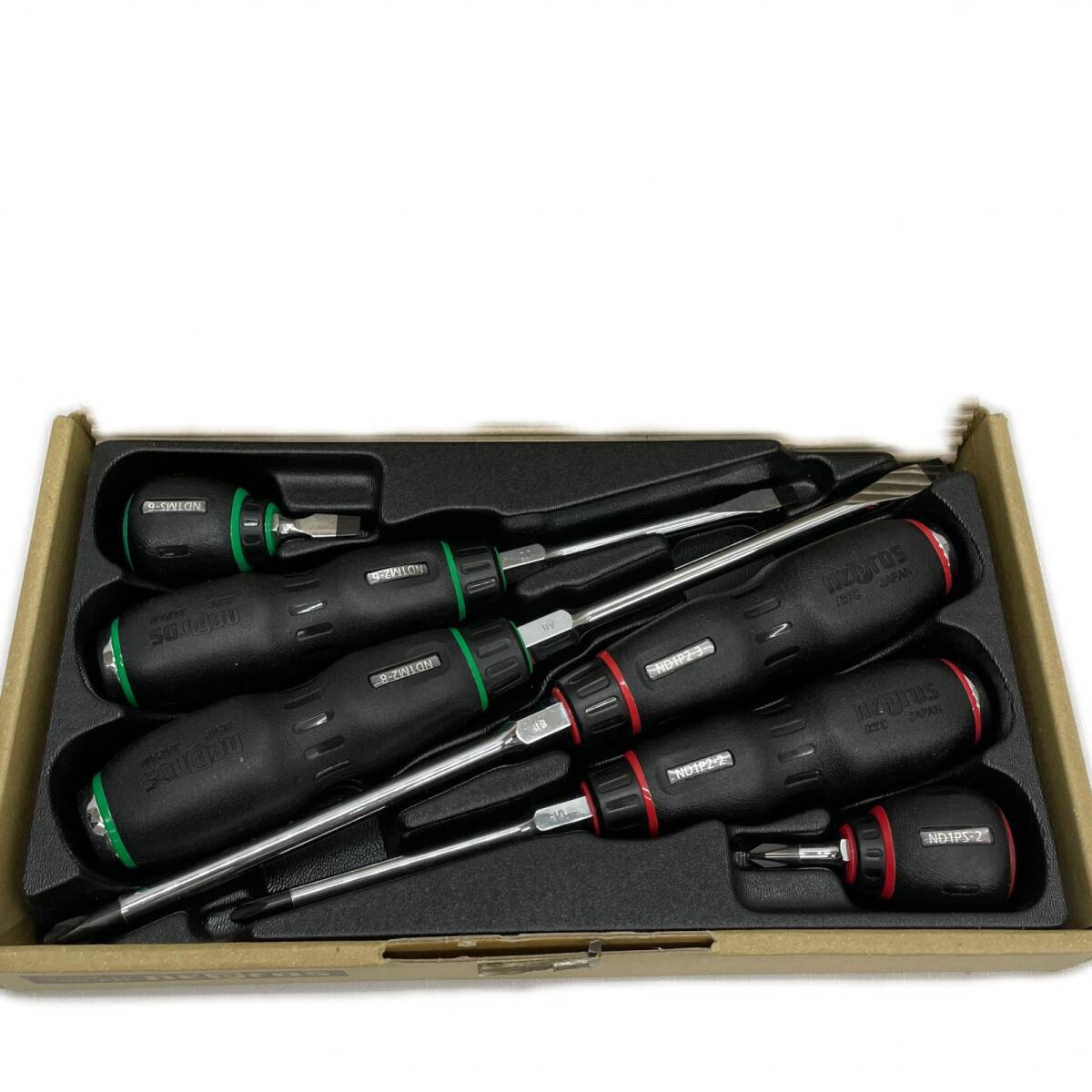 【中古良品】 KTC NTD106 nepros 樹脂柄ドライバ混合セット ネプロス ◆2011