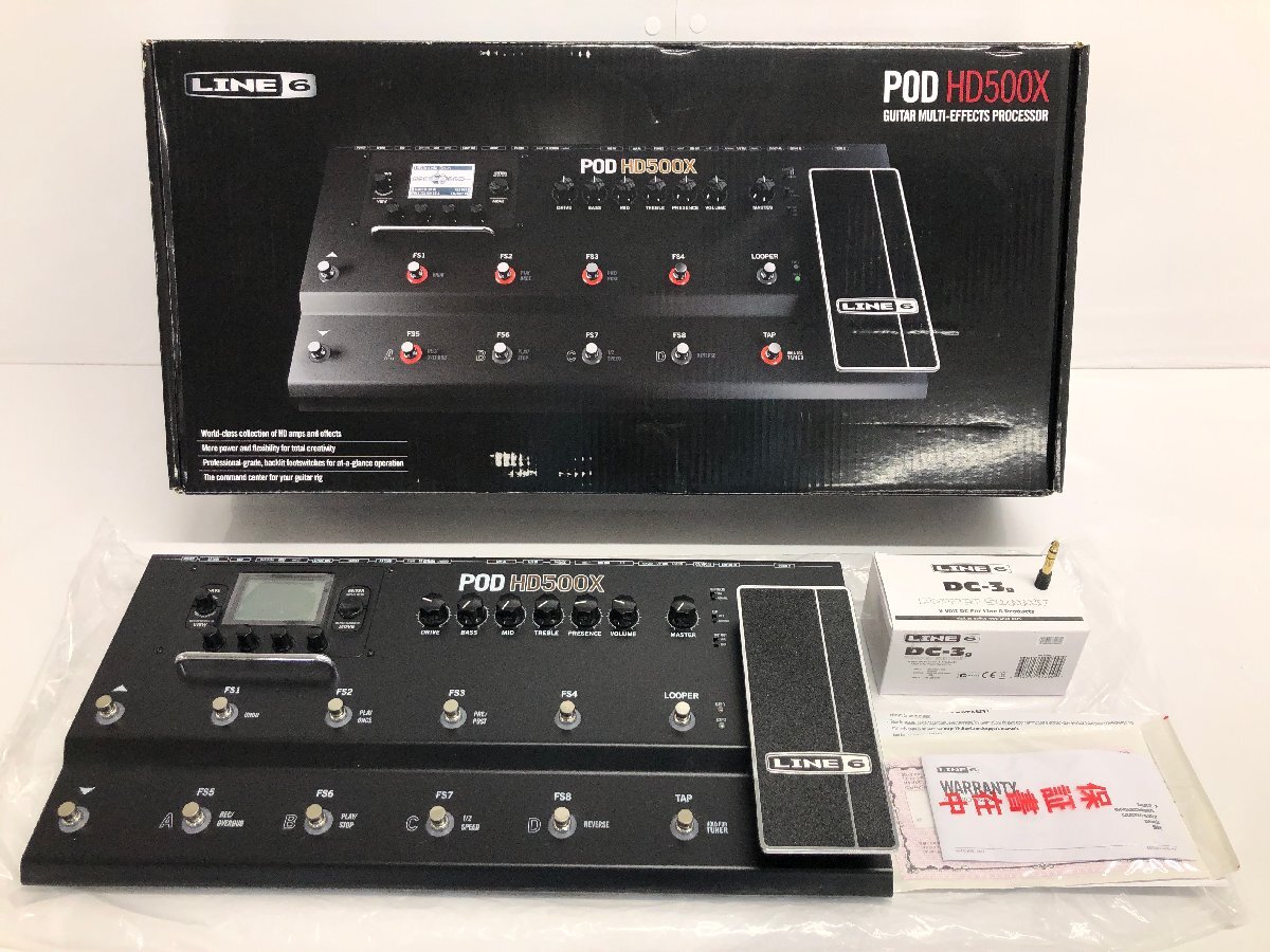 Line6 POD HD500X アンプシミュレーター マルチエフェクター ライン6 中古 G3442 wa◇94