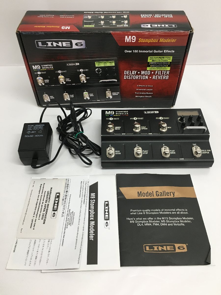【難あり】Line6 M9 Stomp Box Modeler マルチエフェクター エフェクター 動作確認済 中古 G3403 wa◇94