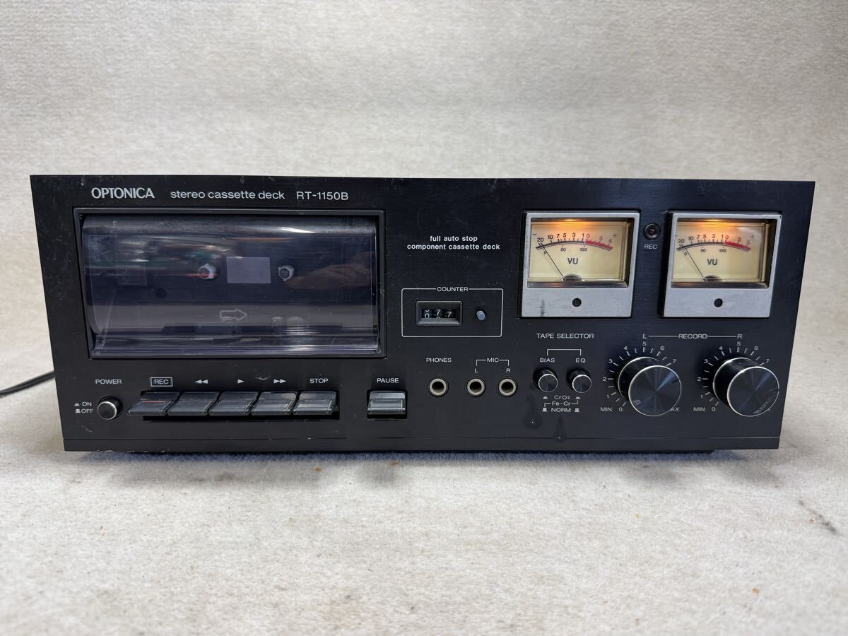 SHARP OPTONICA RT-1150B STEREO TAPE DECK シャープ ステレオテープデッキ 昭和レトロ レトロ 通電確認OK