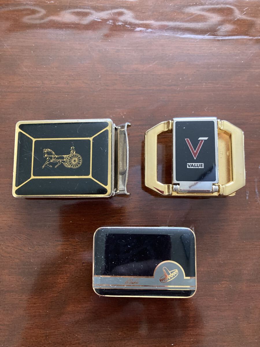 ベルトバックル 3点セット 馬車 V VALUE メキシカンハット ヴィンテージ