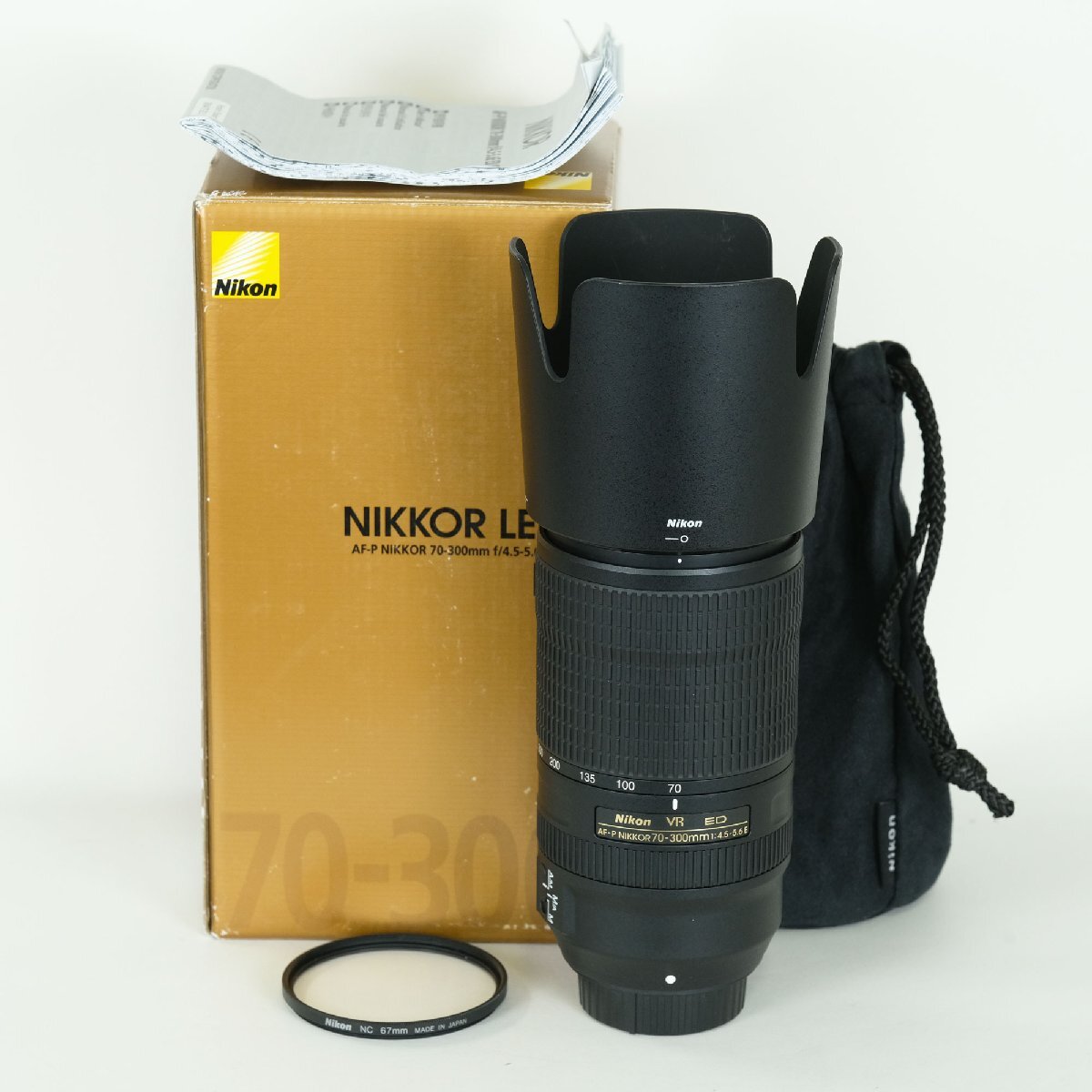 [美品 | 純正フィルター付] Nikon AF-P NIKKOR 70-300mm f/4.5-5.6E ED VR | Nikon Fマウント
