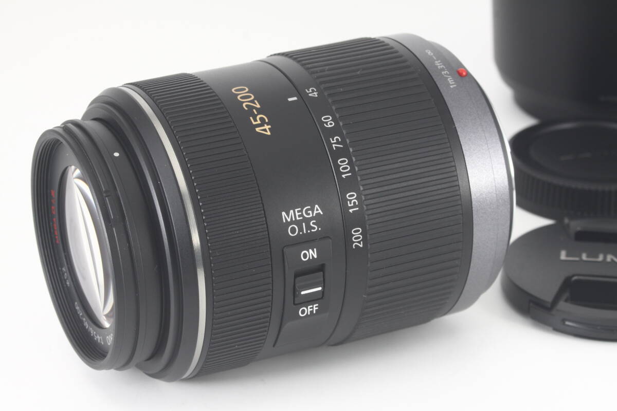 ★新品級★ Panasonic LUMIX G VARIO 45-200mm F4-5.6 MEGA O.I.S H-FS045200 ★完動品 光学極上★ パナソニック ルミックス 141