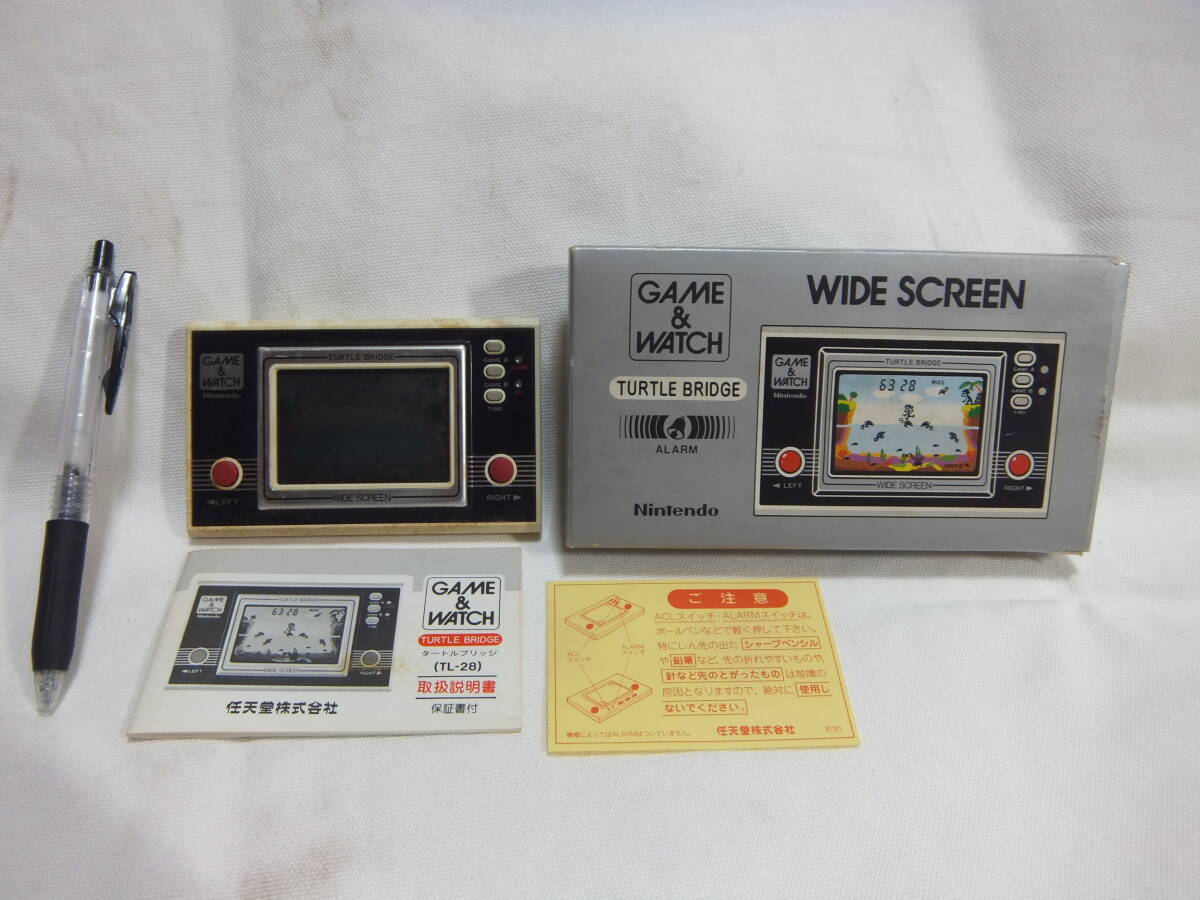 1980年代　任天堂ゲーム機「ゲーム＆ウォッチ”タートルブリッジ”　TL－28」ジャンク品