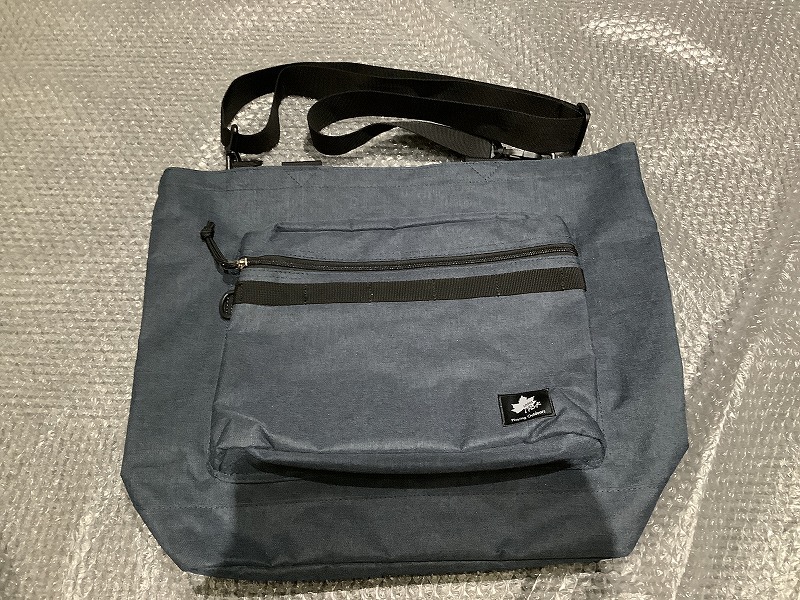 n5999 LOGOS Park ロゴスパーク 2way トートバッグ ショルダーバッグ アウトドア 軽量 ユニセックス ネイビー×ブラック