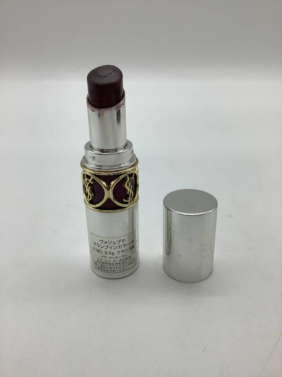 n5869 YSL Yves Saint Laurent イヴ サンローラン ヴォリュプテ プランプインカラー 口紅 リップ 8番 3.5g 使用品 デパコス