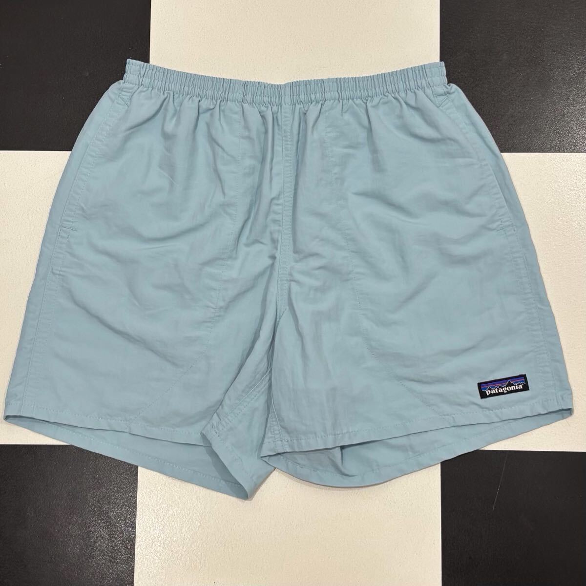【417】 美品 21年 パタゴニア 5インチ BSBL バギーズ ショーツ ショート パンツ S 水陸両用 patagonia ビッグスカイブルー baggies pants