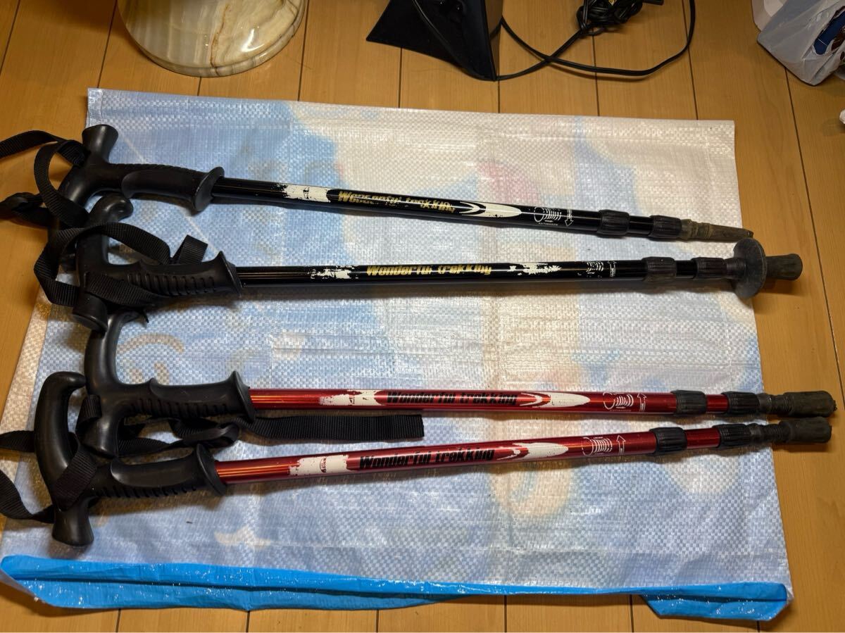 Wonderful trekking トレッキングポール ストック 登山 全2個