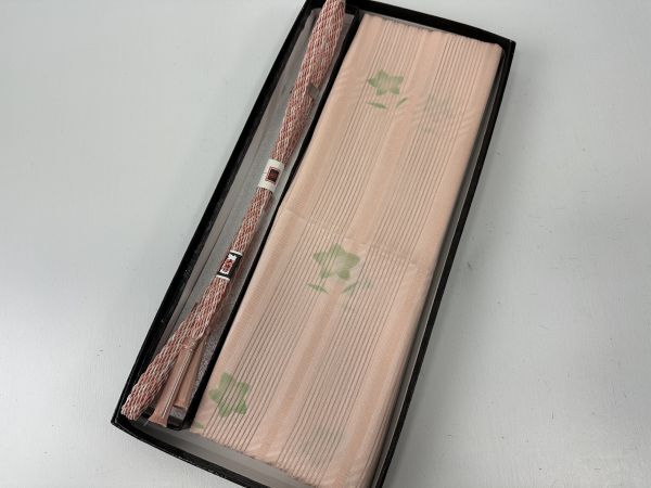 ▼三作▼夏　正絹　絽帯揚げ・帯締めセット　R689
