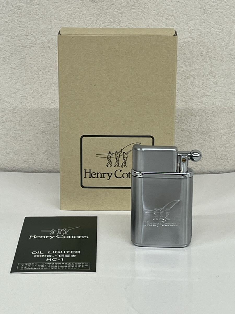 [未使用・長期保管品]Henry Cotton's○ヘンリーコットンズ オイルライター HC-1 Sサテーナ○M0T
