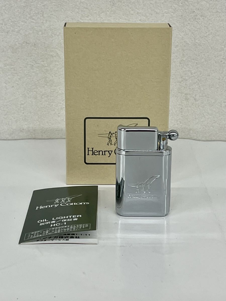 [未使用・長期保管品]Henry Cotton's○ヘンリーコットンズ オイルライター HC-1 Sミガキ〇M1S