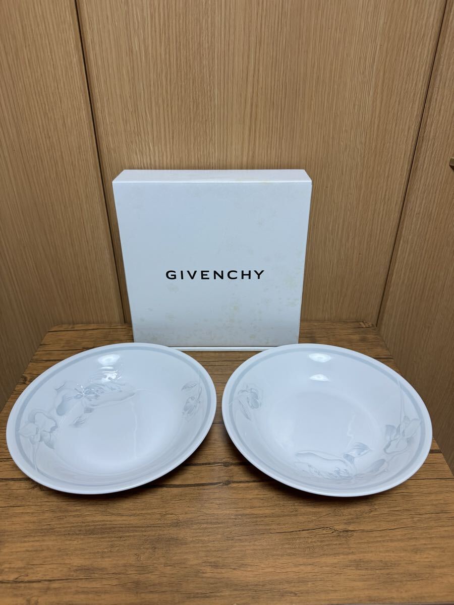 【未使用】GIVENCHY ペアパスタカレーセット 食器 ジバンシー 大皿 YAMAKA J-834
