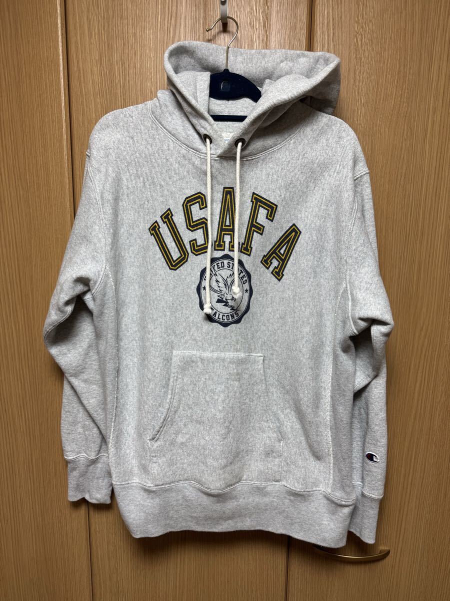 Champion リバースウィーブ USAFA パーカー グレー XL チャンピオン REVERSE WEAVE J-851