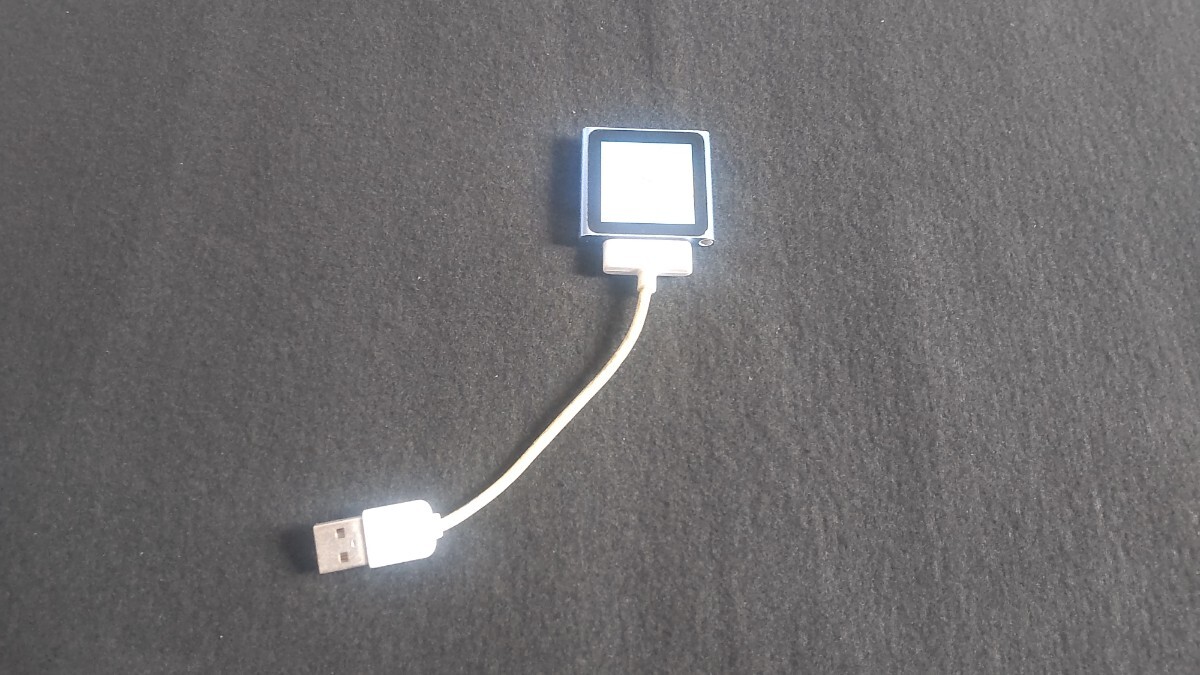 Apple iPod nano 第6世代 8GB ブルーシルバー USBケーブル付き