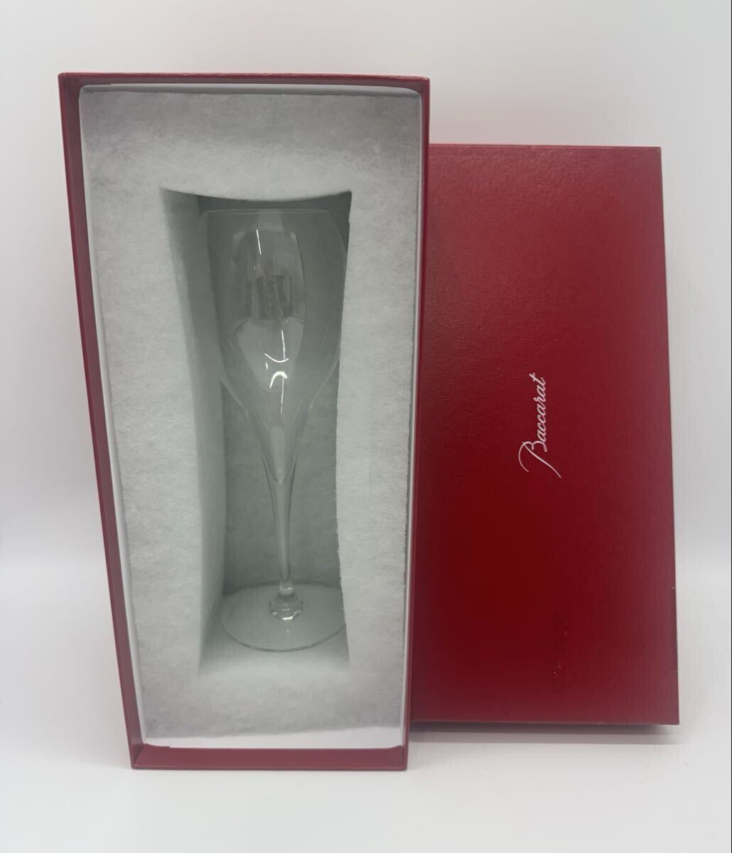 1円 美品 バカラ シャンパングラス クリスタルガラス ワイングラス Baccarat グラス 箱付 クリスタル