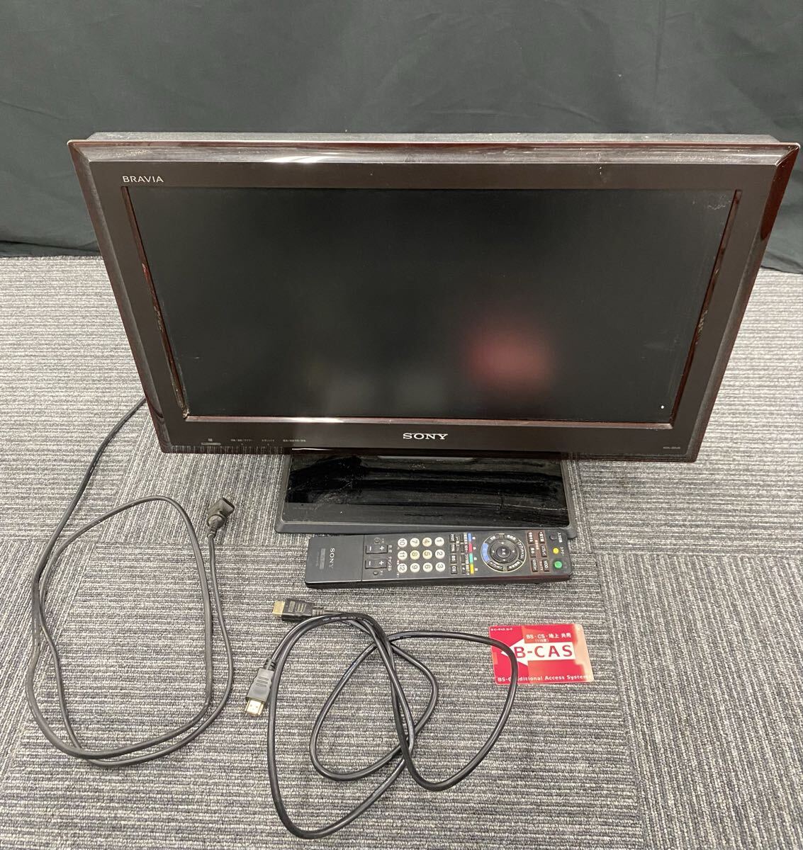 春名 5月 No.222 SONY ソニー BRAVIA 液晶デジタルテレビ KDL-22J5 テレビ 22V 2009年製 通電確認済 動作未確認 傷汚れ有り