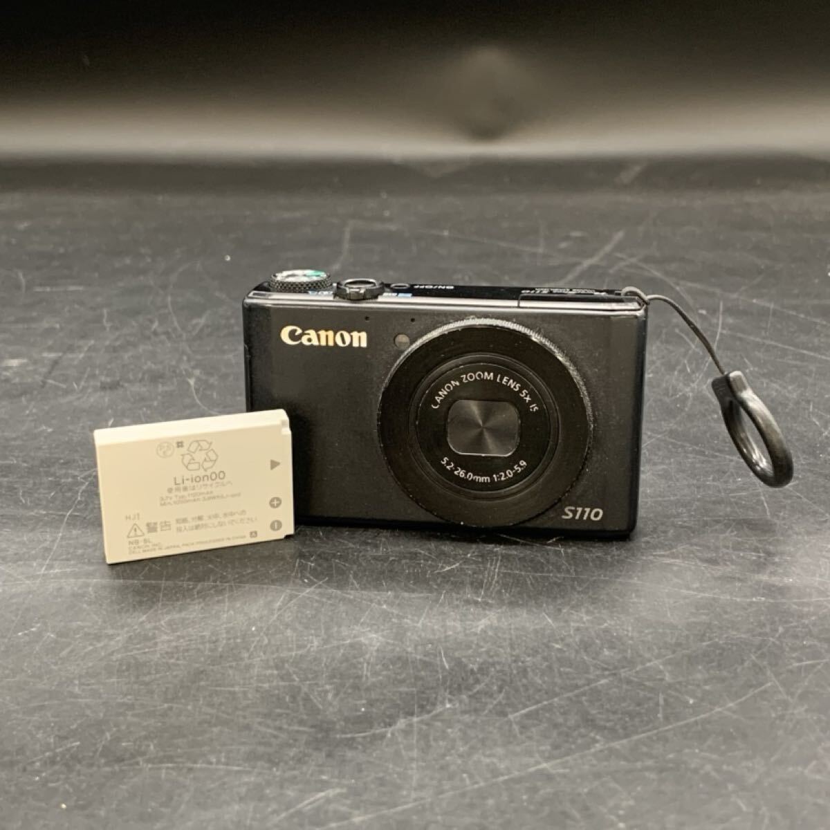 伊集　5月　NO.602 Canon キャノン コンパクトデジタルカメラ ブラック S110 PowerShot 汚れ傷あり 5.2-26.0mm 充電器なし 通電動作未確認