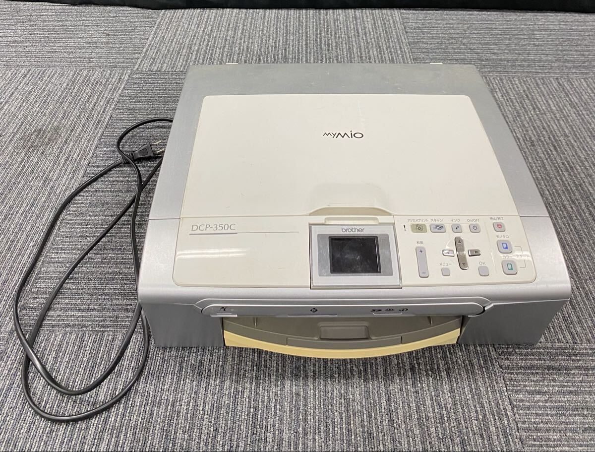 ② 横田 5月 No.112 brother ブラザー インクジェット複合機 MyMio DCP-350C プリンター 通電確認済 動作未確認 汚れ有り