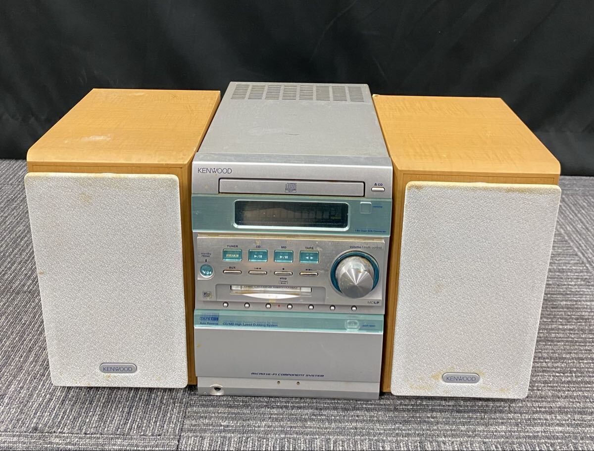 ② 横田 5月 No.49 KENWOOD ケンウッド CDステレオシステム オーディオ機器 RXD-SJ3MD スピーカー LS-SJ3-S コンポ 通電確認済 汚れベタ有