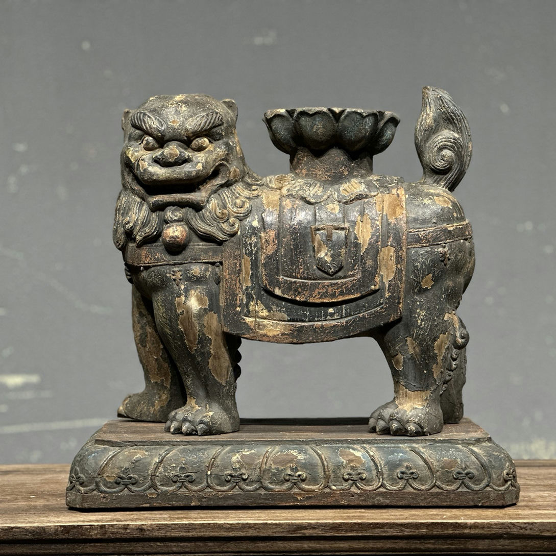 ★旧家蔵出し・時代物★W5363宋時代 楠木獅子 楠木細密細工★古置物★古賞物★古擺件★蒐集家放出★唐物 