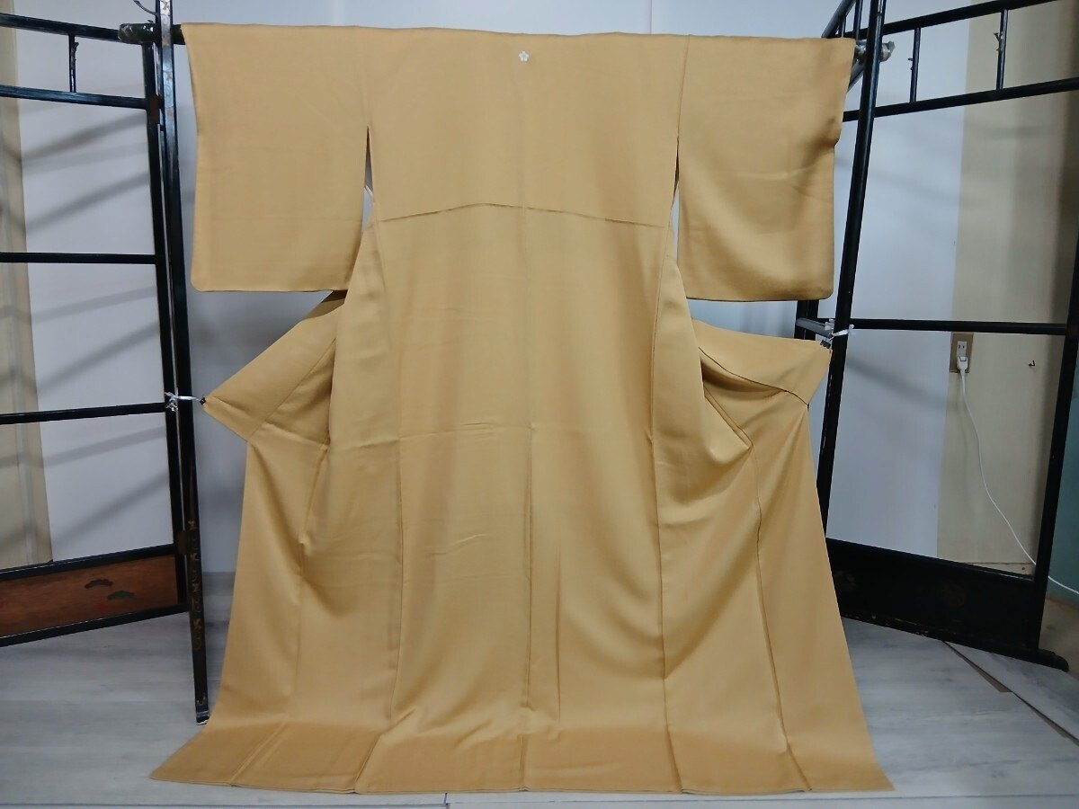 良好品 逸品 着物 【訪問着/黒留袖/色無地/振袖】家紋有 身丈168cm 正絹 豪華 刺繍 金彩 大島等 アンティーク 和装_Y2983