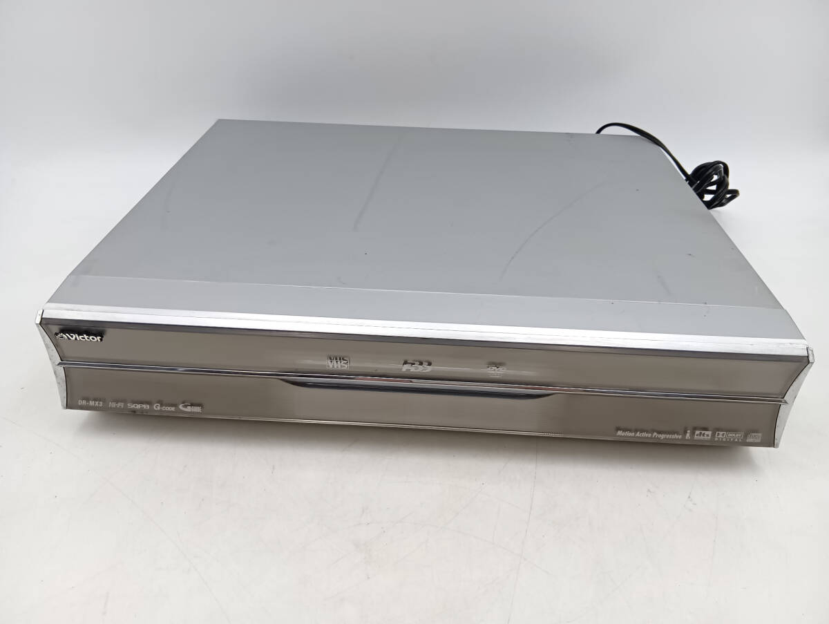 Victor ビクター HDD/DVD/VHS一体型ビデオレコーダー DR-MX3 通電確認のみ 現状品_S9610
