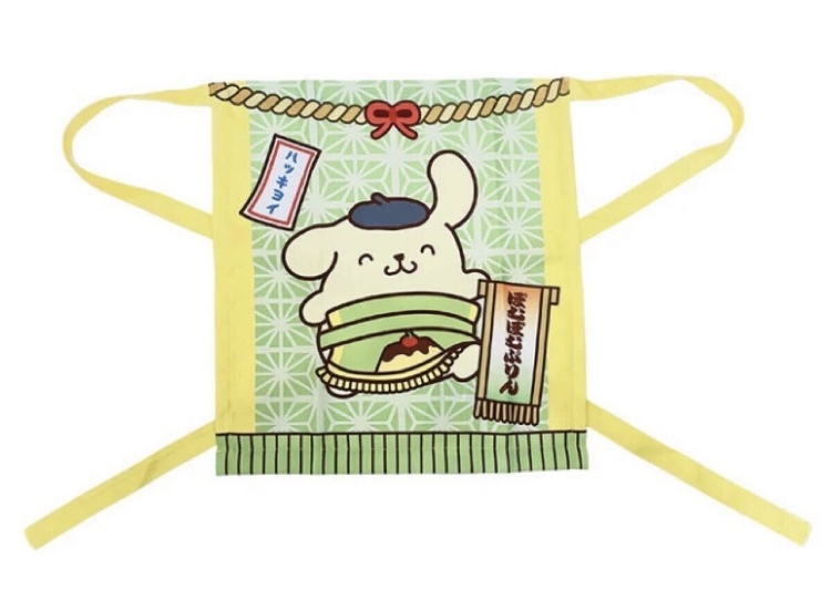 新品　大相撲　限定品　サンリオ　コラボ　化粧まわし風エプロン　ポムポムプリン　M〜L
