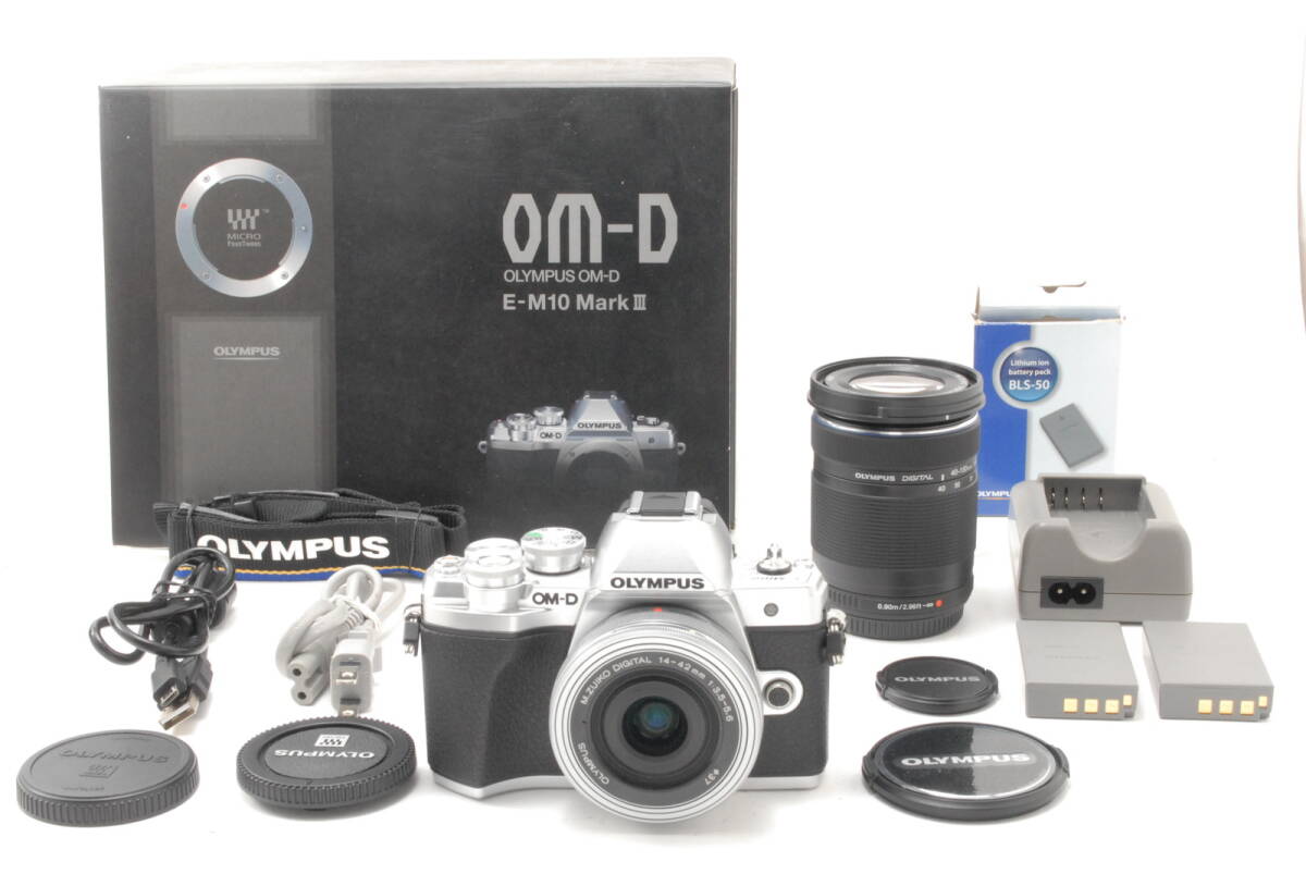 【超美品】Olympus OM-D E-M10 Mark III 14-42 /40-150mm kit オリンパス デジタル カメラ #B-767