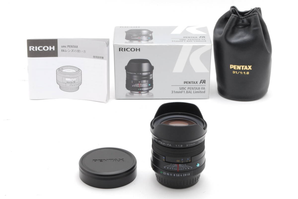 【ほぼ未使用】Pentax FA 31mm f/1.8 AL Limited Black AF Lens ペンタックス レンズ #B-776