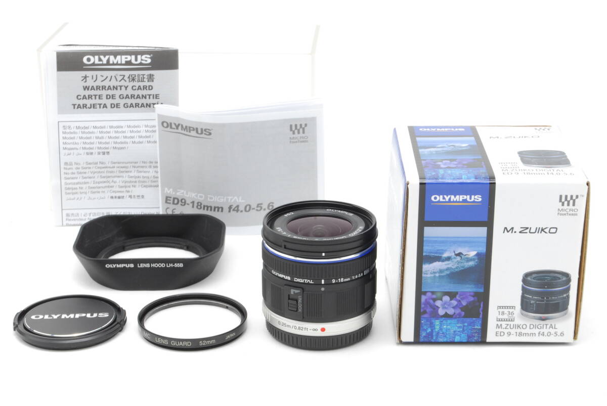 【ほぼ未使用】Olympus M.Zuiko DIGITAL ED 9-18mm f/4.0-5.6 Lens オリンパス レンズ #B-777