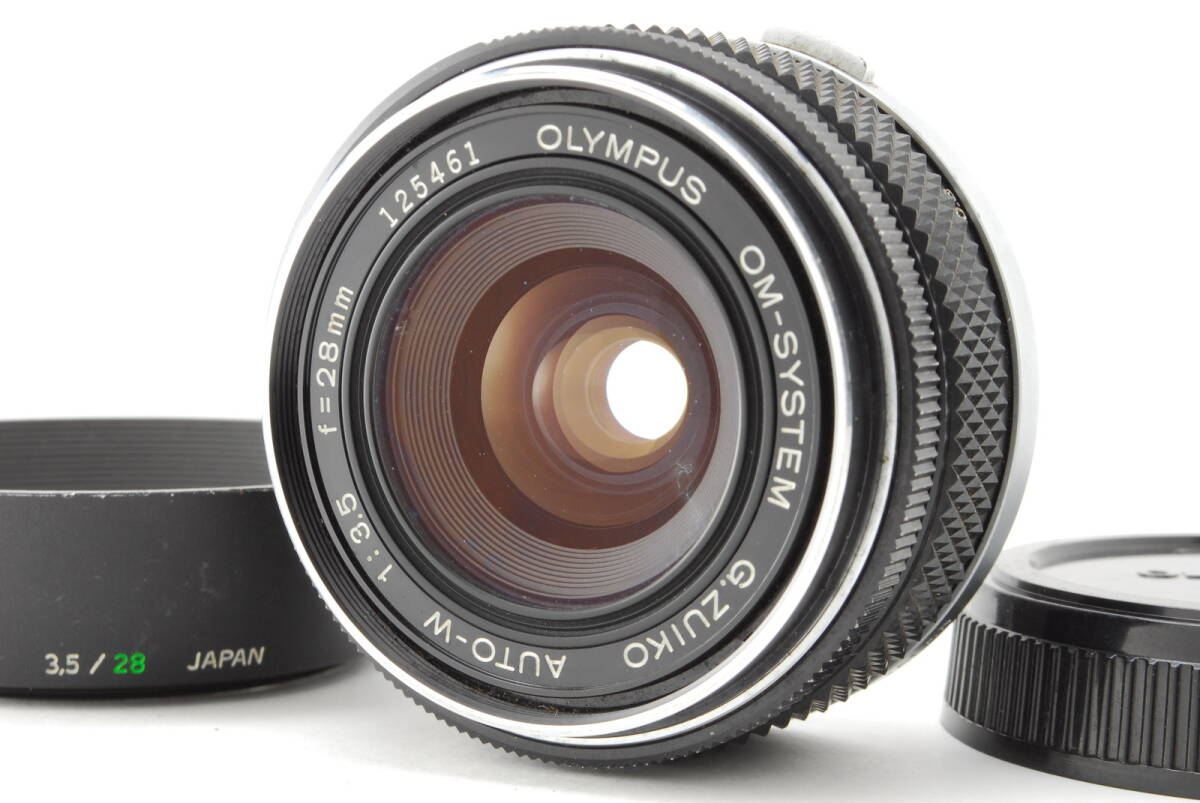 【美品】Olympus OM-SYSTEM G.Zuiko Auto-W 28mm f/3.5 Lens オリンパス レンズ #B-781