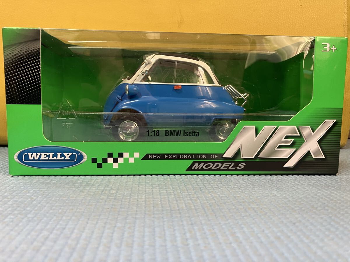  1/18 WELLY NEX ウェリー　BMW isetta ブルー　 コレクション放出　 ミニカー