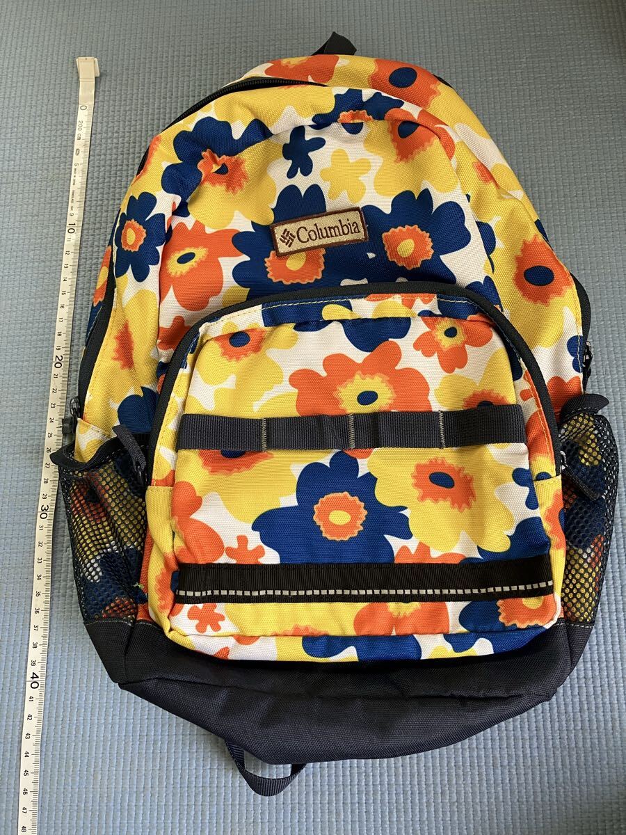Columbia コロンビア 花柄 リュックサック デイパック レディース　 キッズ　中古美品